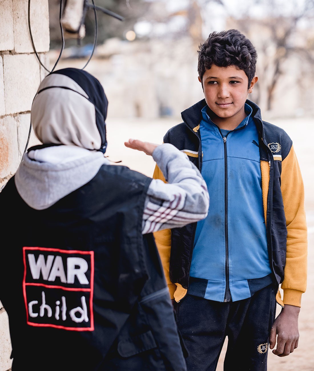 War Child donate page image
